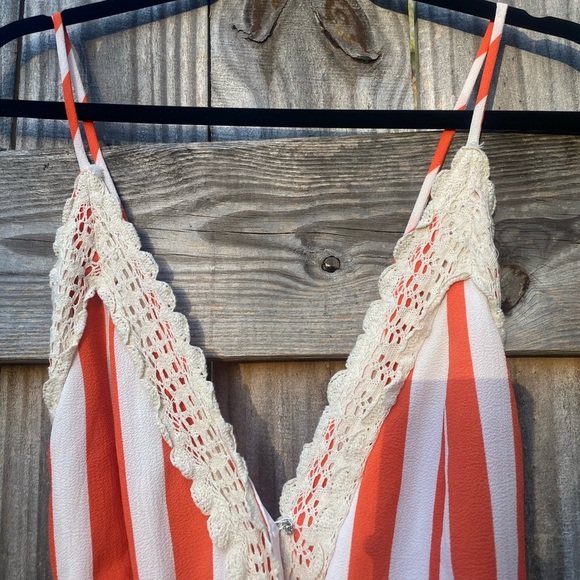 ILLA ILLA Striped Orange and White Romper - Picture 5 of 8